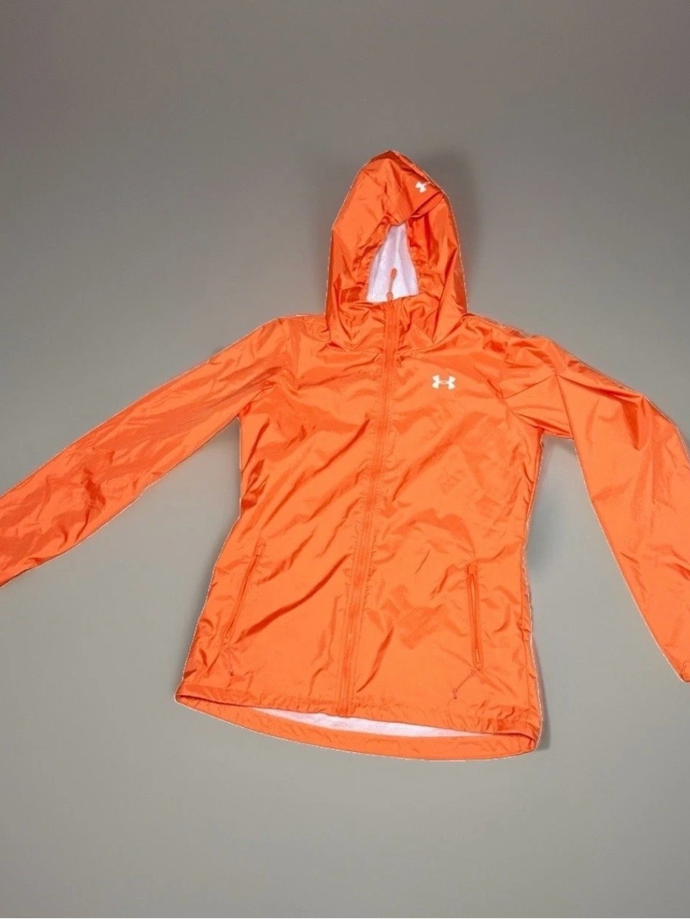 Under Armour Kids Orange Hooded Swim Rashguard Jacket
